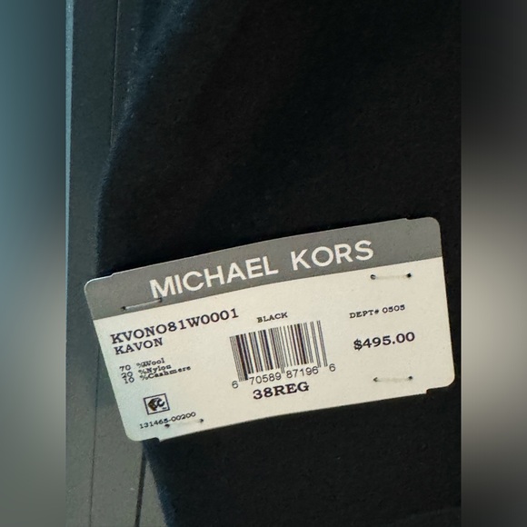 Black Michael Kors Overcoat Trench Brand New Men’s - Picture 5 of 7